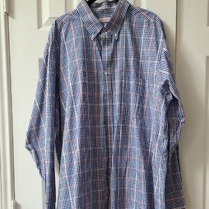 IZOD Men's Blue Checkered Shirt